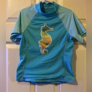 Lands end swim shirt s 7-8